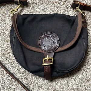 Duluth Pack Black Canvas Crossbody Bag